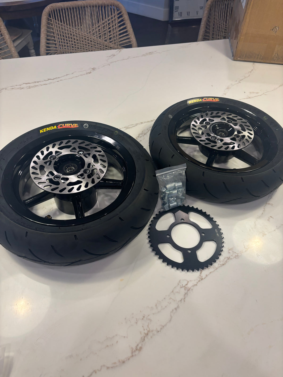 12” Yozma/Tuttio Supermotos (with rotors and sprocket)