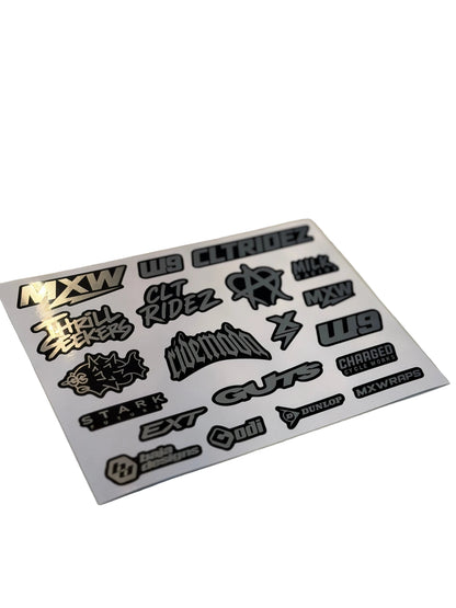 E-Moto Logo Sticker Sheet